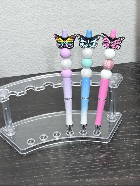 Hand Crafted Other - Handcrafted butterfly beaded pen